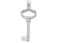 FJC Finejewelers 14k White Gold White Key with Key To My Heart Charm