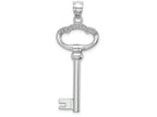 FJC Finejewelers 14k White Gold White Key with Key To My Heart Charm