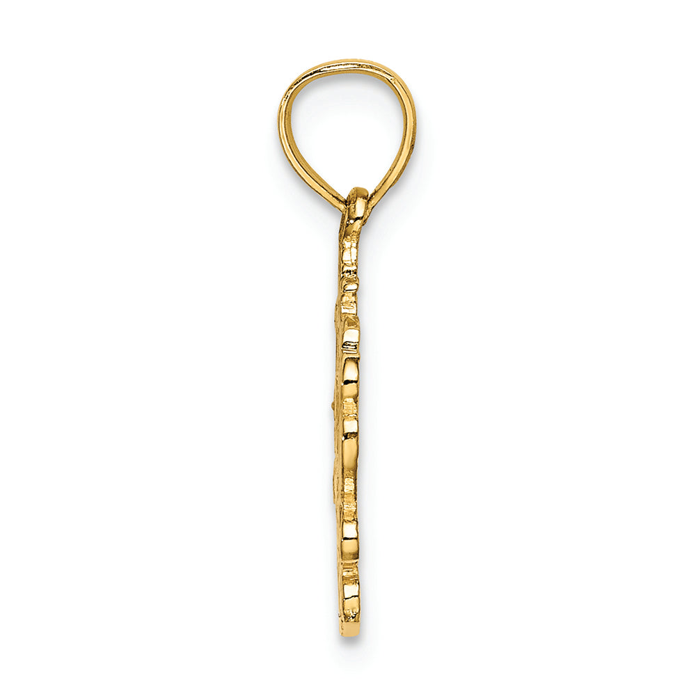 FJC Finejewelers 14k Yellow Gold Love with Heart Charm