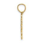 FJC Finejewelers 14k Yellow Gold Love with Heart Charm