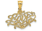 FJC Finejewelers 14k Yellow Gold Love with Heart Charm