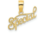 FJC Finejewelers 14k Yellow Gold Polished Textured Special Charm