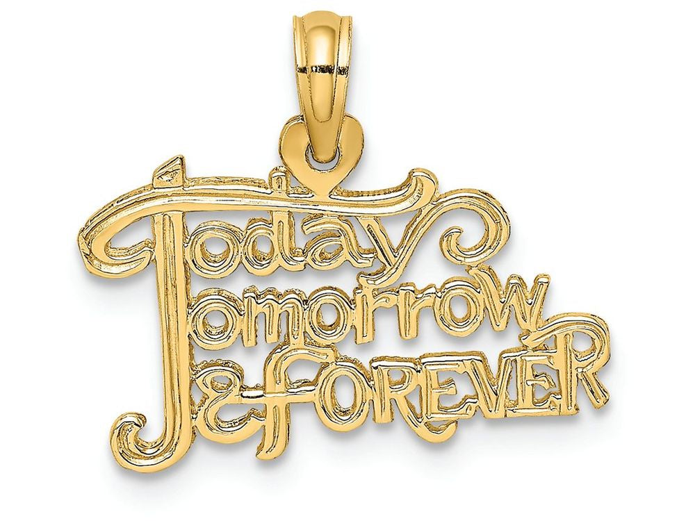 FJC Finejewelers 14k Yellow Gold Today  Tomorrow Forever Charm