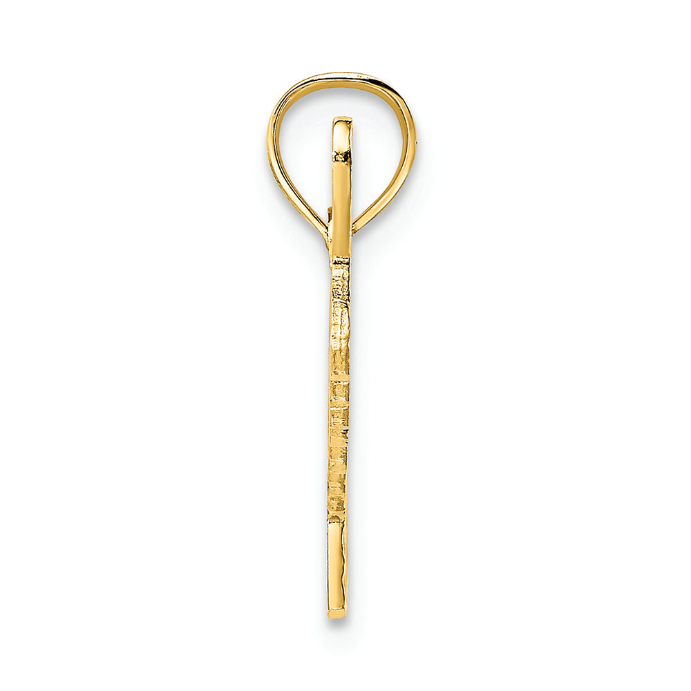 FJC Finejewelers 14k Yellow Gold Polished Textured Special Charm