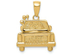 FJC Finejewelers 14k Yellow Gold Polished Textured Just Married Charm
