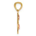 FJC Finejewelers 14k Two-tone Gold Best Friends Break Apart Heart Charm