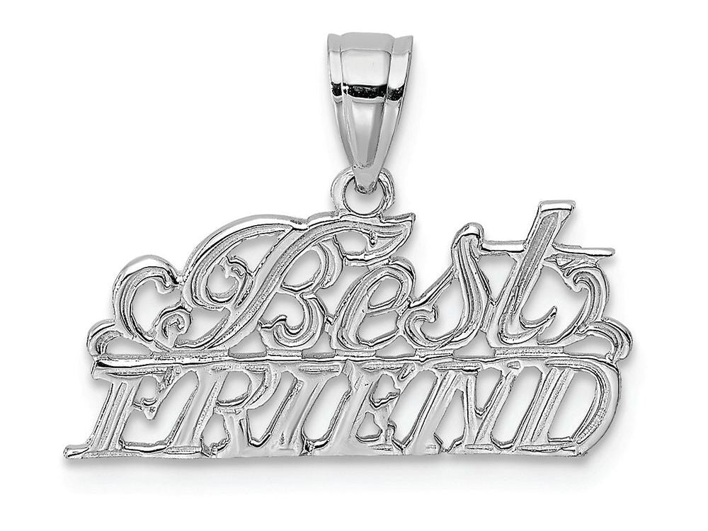FJC Finejewelers 14k White Gold Best Friend Charm