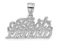 FJC Finejewelers 14k White Gold Best Friend Charm