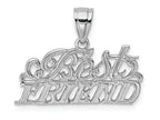 FJC Finejewelers 14k White Gold Best Friend Charm