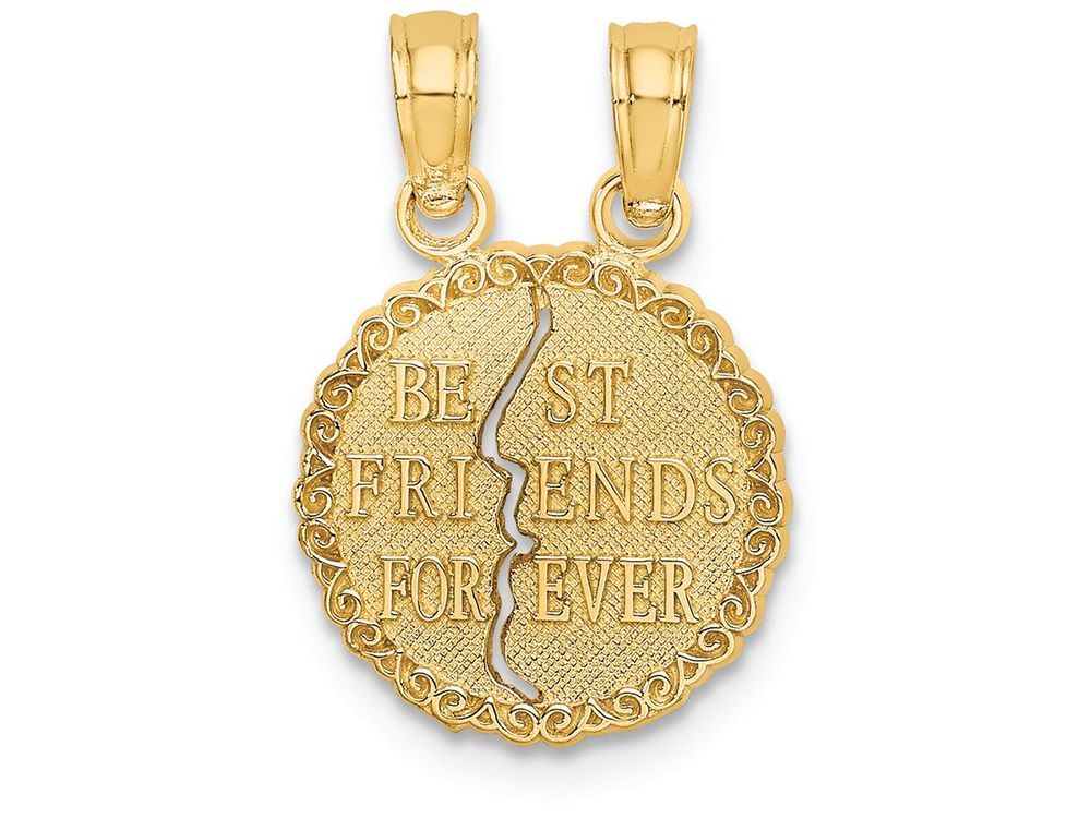 FJC Finejewelers 14k Yellow Gold Best Friends Forever Break Apart Charm