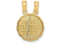 FJC Finejewelers 14k Yellow Gold Best Friends Forever Break Apart Charm