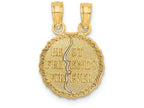 FJC Finejewelers 14k Yellow Gold Best Friends Forever Break Apart Charm