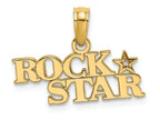 FJC Finejewelers 14k Yellow Gold Polished Rock Star Charm