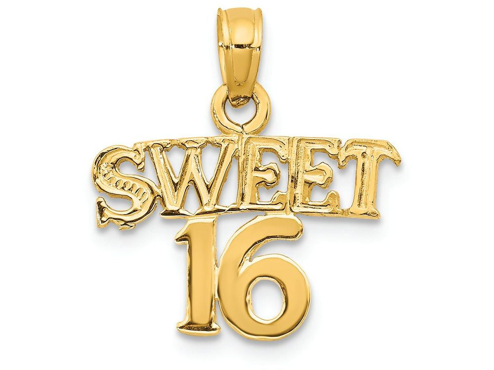 FJC Finejewelers 14k Yellow Gold Sweet 16 Charm