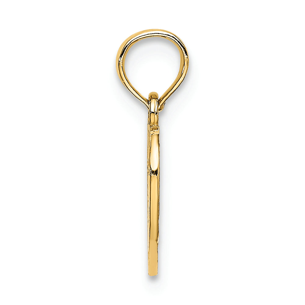 FJC Finejewelers 14k Yellow Gold Sweet 16 In Heart Charm