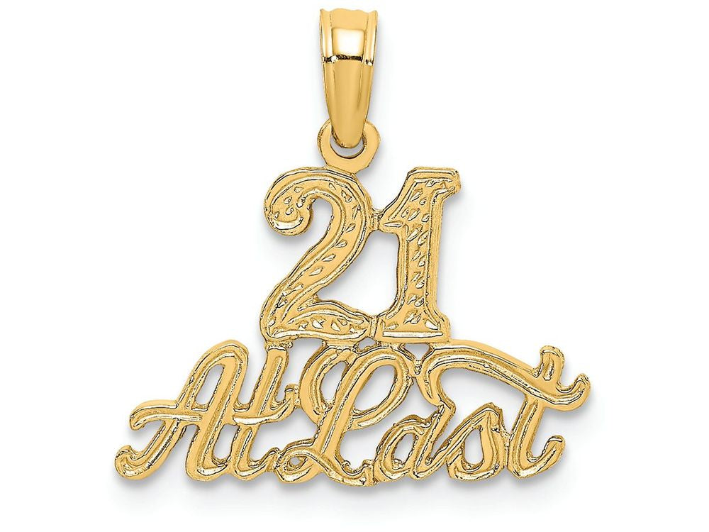 FJC Finejewelers 14k Yellow Gold 21 At Last Charm