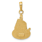 FJC Finejewelers 14k Yellow Gold Slice Of Cake with Candle Happy Birthday Charm