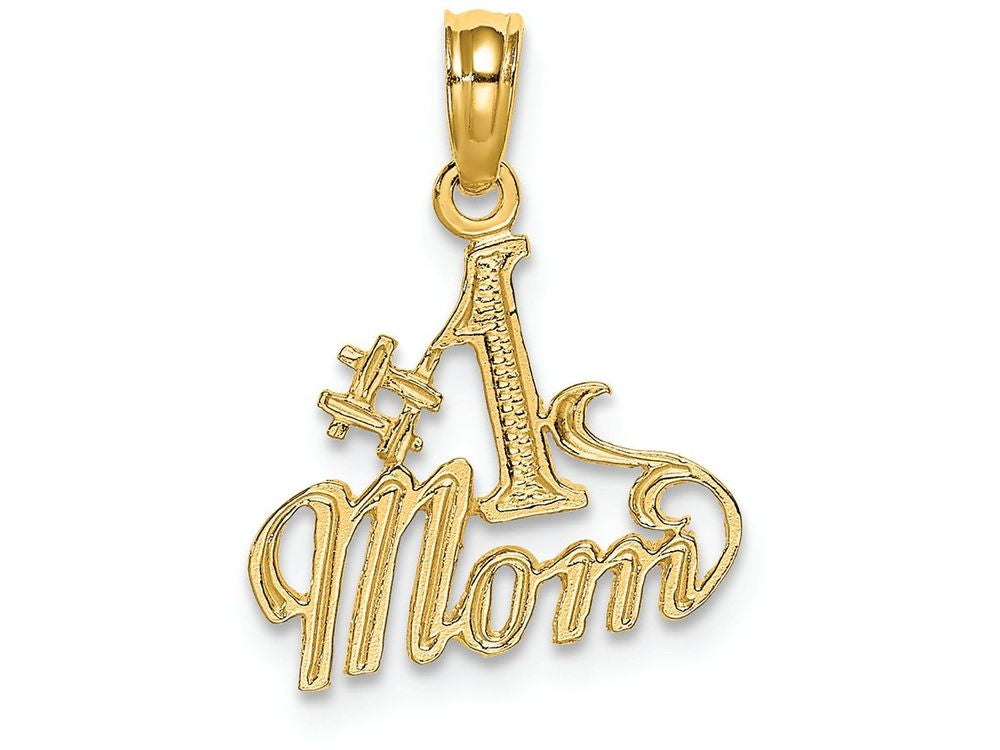 FJC Finejewelers 14k Yellow Gold #1 Mom Charm