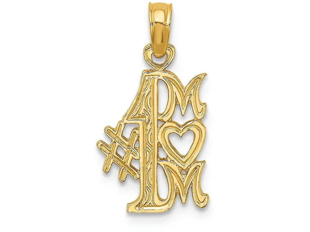 FJC Finejewelers 14k Yellow Gold #1 Mom Charm