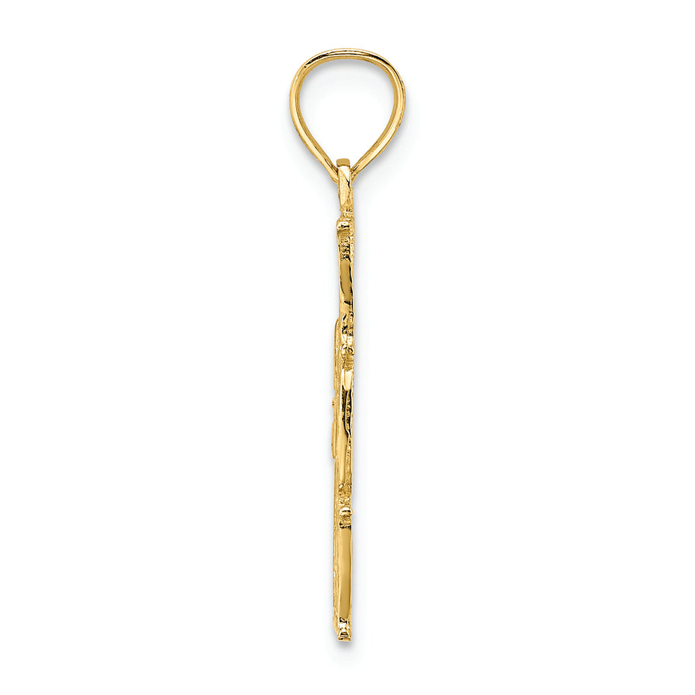 FJC Finejewelers 14k Yellow Gold #1 Mom Vertical Charm
