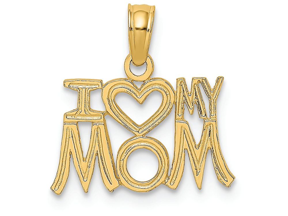 FJC Finejewelers 14k Yellow Gold I Heart My Mom Charm
