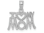 FJC Finejewelers 14k White Gold I Heart My Mom Charm