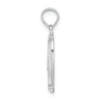 FJC Finejewelers 14k White Gold #1 Mom In Heart Charm