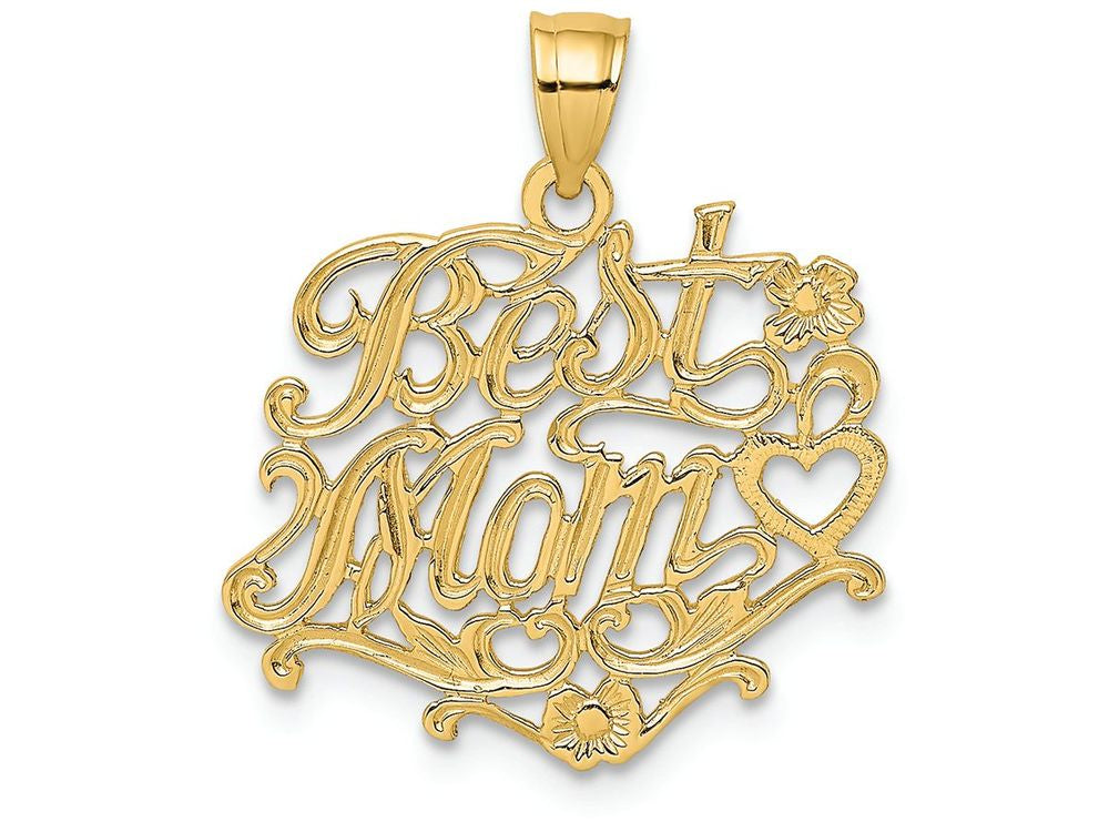 FJC Finejewelers 14k Yellow Gold Best Mom Charm