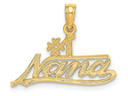 FJC Finejewelers 14k Yellow Gold #1 Nana Script Charm