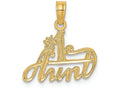 FJC Finejewelers 14k Yellow Gold #1 Aunt Charm
