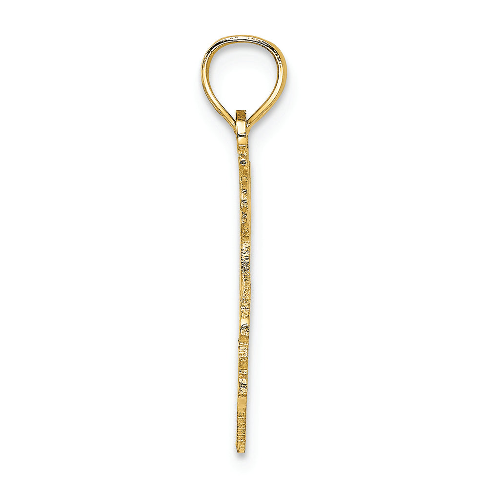FJC Finejewelers 14k Yellow Gold #1 Niece In Heart Charm