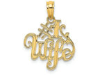 FJC Finejewelers 14k Yellow Gold #1 Wife Charm