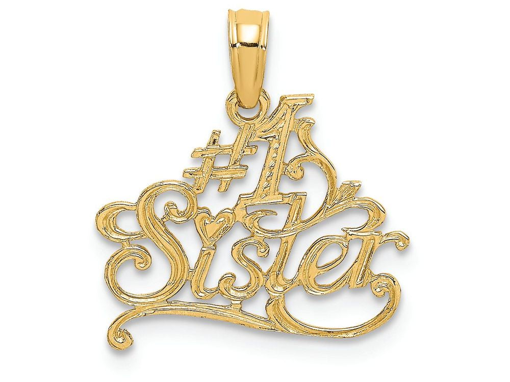 FJC Finejewelers 14k Yellow Gold #1 Sister Charm