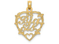 FJC Finejewelers 14k Yellow Gold Big Sis In Heart Charm