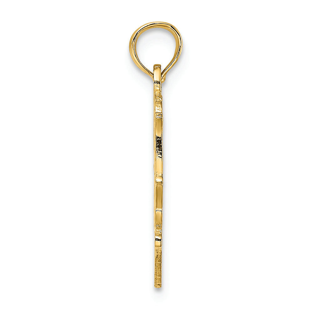 FJC Finejewelers 14k Yellow Gold Lil Sis In Heart Charm