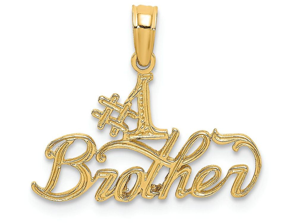 FJC Finejewelers 14k Yellow Gold #1 Brother Charm