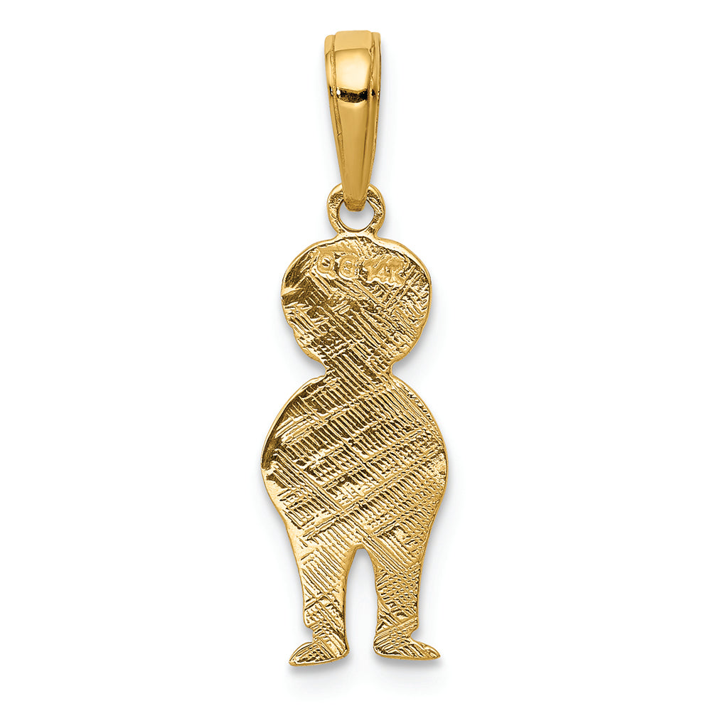 FJC Finejewelers 14k Yellow Gold Boy with Hands In Pocket Charm