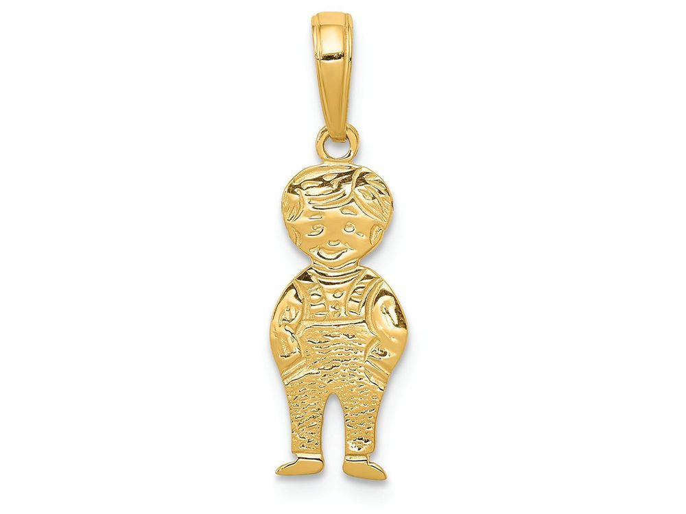 FJC Finejewelers 14k Yellow Gold Boy with Hands In Pocket Charm