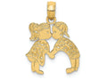 FJC Finejewelers 14k Yellow Gold Kissing Boy And Girl Charm