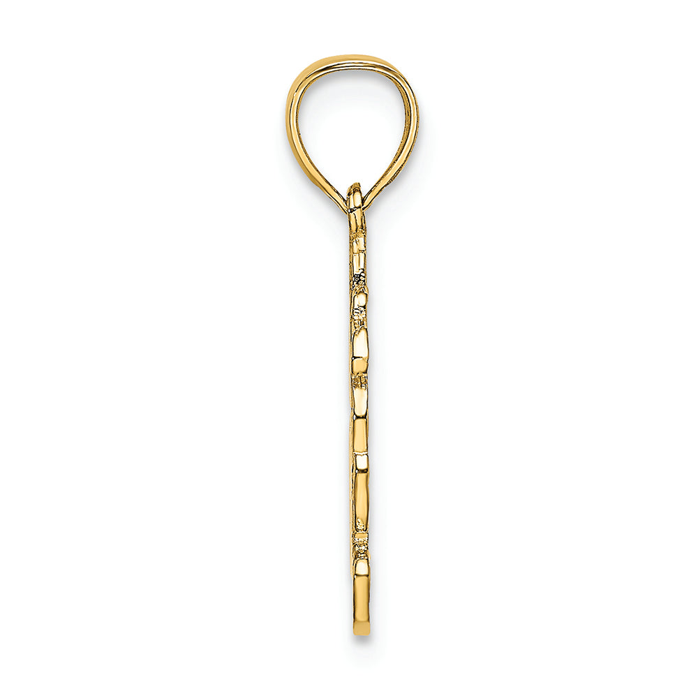 FJC Finejewelers 14k Yellow Gold Dressed Up Teddy Bear Charm