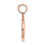 FJC Finejewelers 14k Rose Gold 3d Peace Symbol Charm
