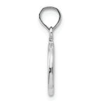 FJC Finejewelers 14k White Gold White 3d Peace Symbol Charm