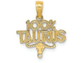 FJC Finejewelers 14k Yellow Gold 100% Taurus Charm