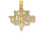 FJC Finejewelers 14k Yellow Gold 100% Taurus Charm