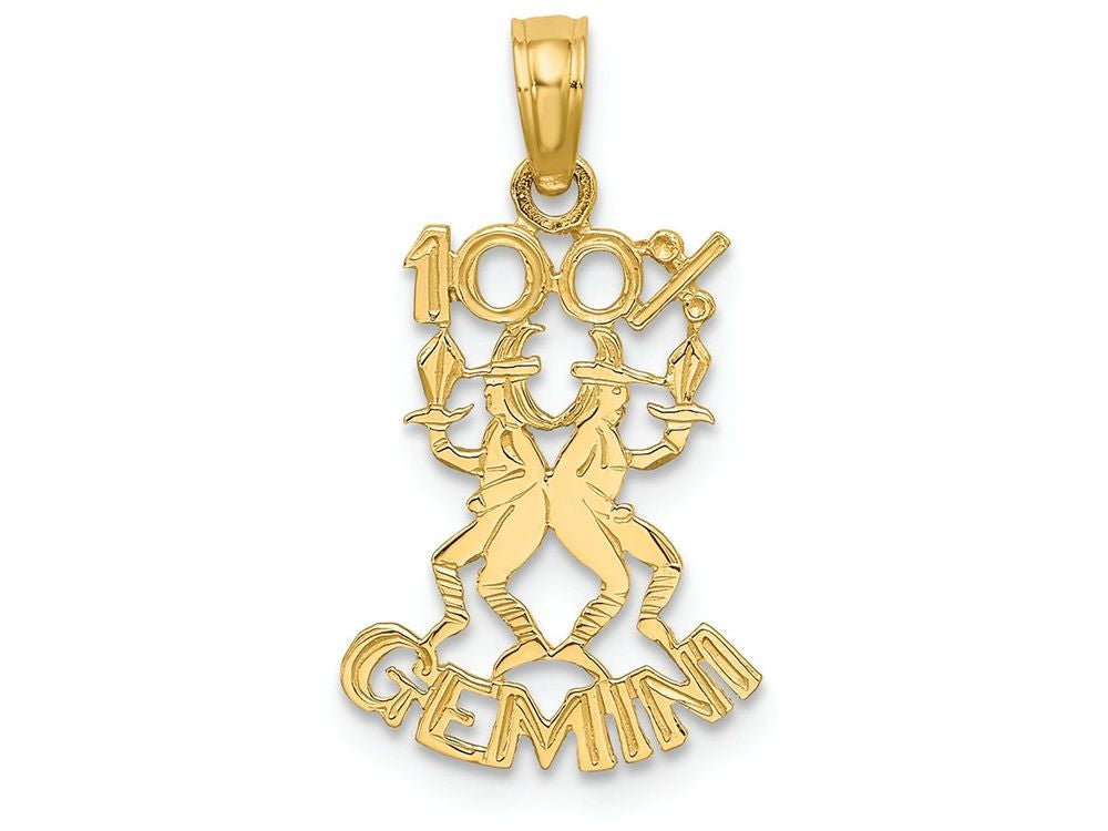 FJC Finejewelers 14k Yellow Gold 100% Gemini Charm