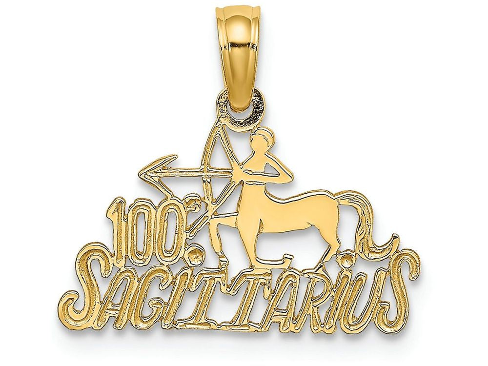 FJC Finejewelers 14k Yellow Gold 100% Sagittarius Charm