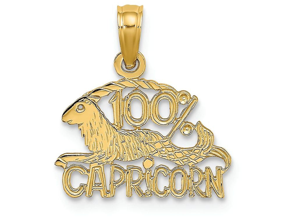 FJC Finejewelers 14k Yellow Gold 100% Capricorn Charm