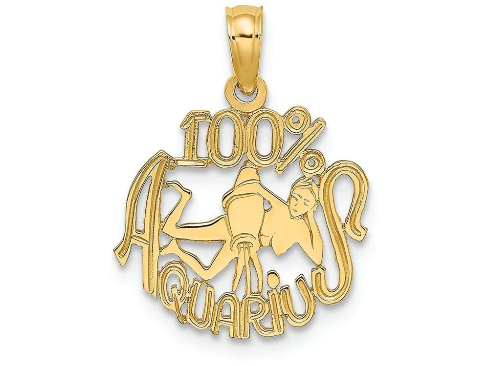 FJC Finejewelers 14k Yellow Gold 100% Aquarius Charm