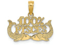 FJC Finejewelers 14k Yellow Gold 100% Pisces Charm