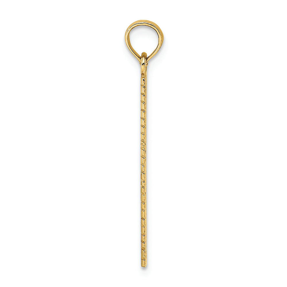 FJC Finejewelers 14k Yellow Gold Six Inch Ruler Charm